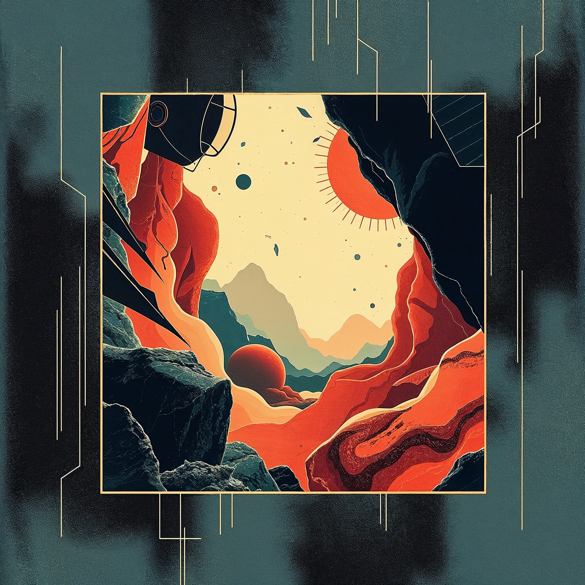 SirKit retro landscape print