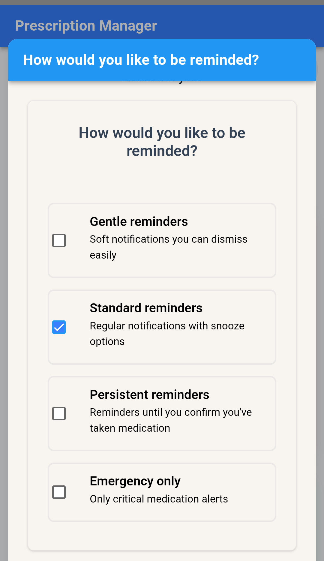 RX Manager final UI